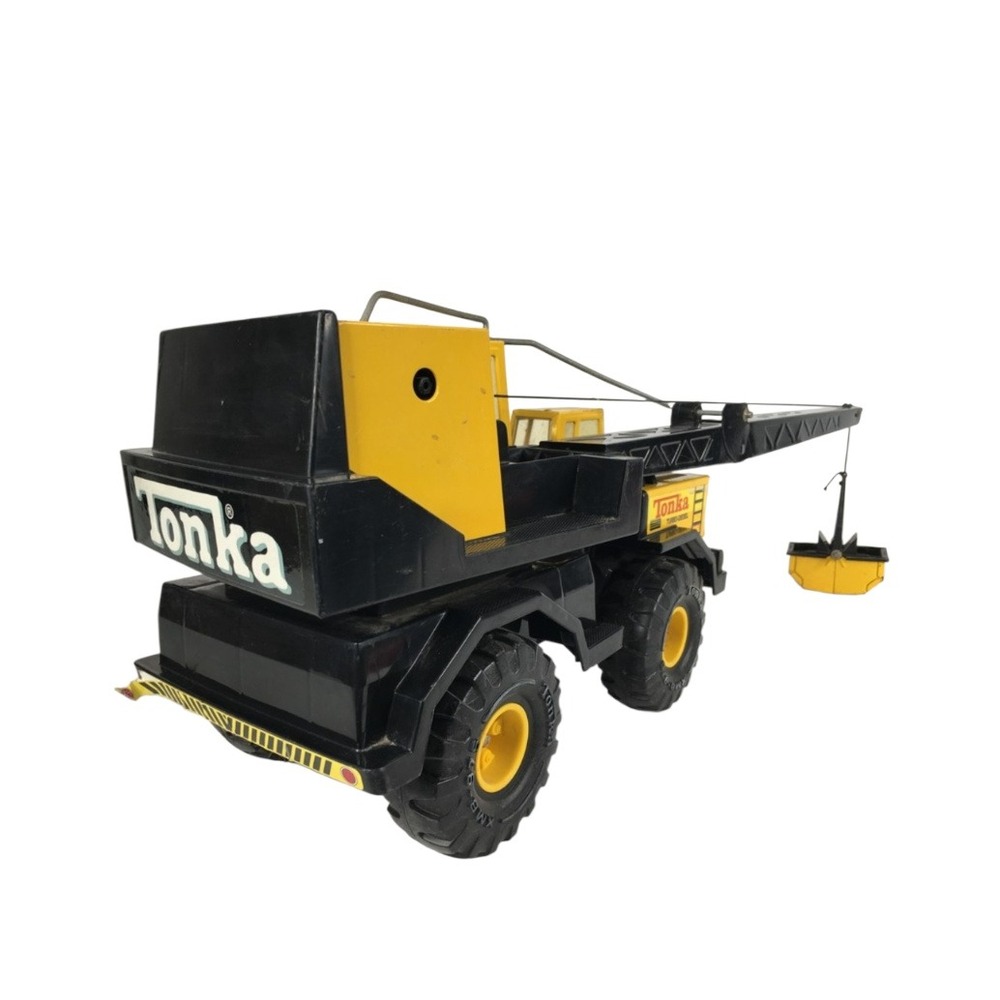 Tonka Vintage Construction Vehicle Lot 4 Turbo Diesel Crane Dump Truck Bulldozer - Picture 11 of 16